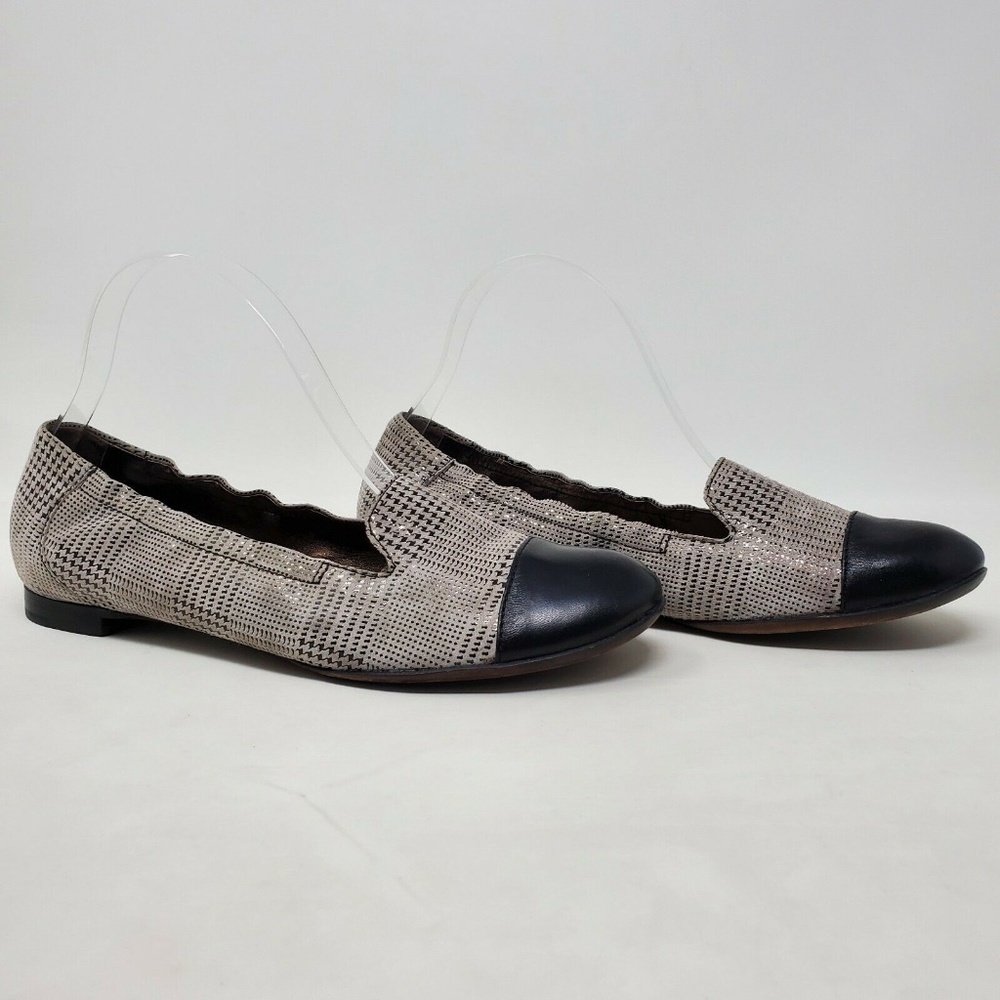 AGL ATTILIO GIUSTI LEOMBRUNI LEATHER CAP FLATS 8